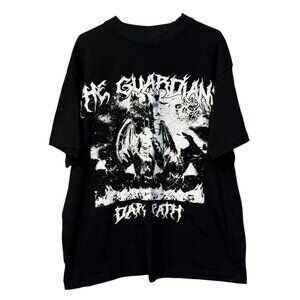 DARK PATH Size XXL T Shirt The Guardian Punk‎ Hip Hop Grunge Gothic Streetwear